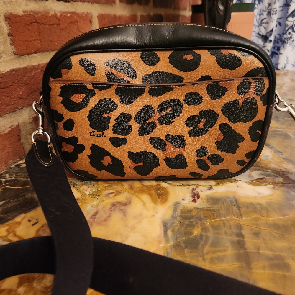 Coach Leopard Print Crossbody Bag - Picture 3 of 5